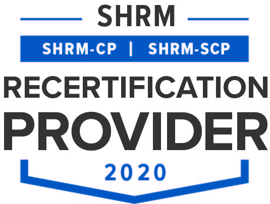 SHRM Recertification Provider CP-SCP Seal 2020