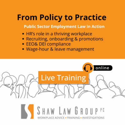 From Policy to Practice: Public Sector Employment Law in Action